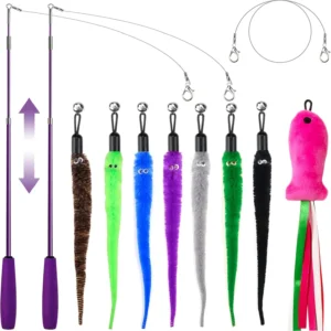 Interactive Cat Toy Wand Pack